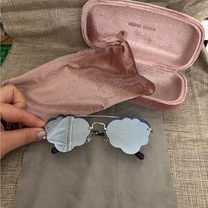 Miu Miu blue cloud sunglasses